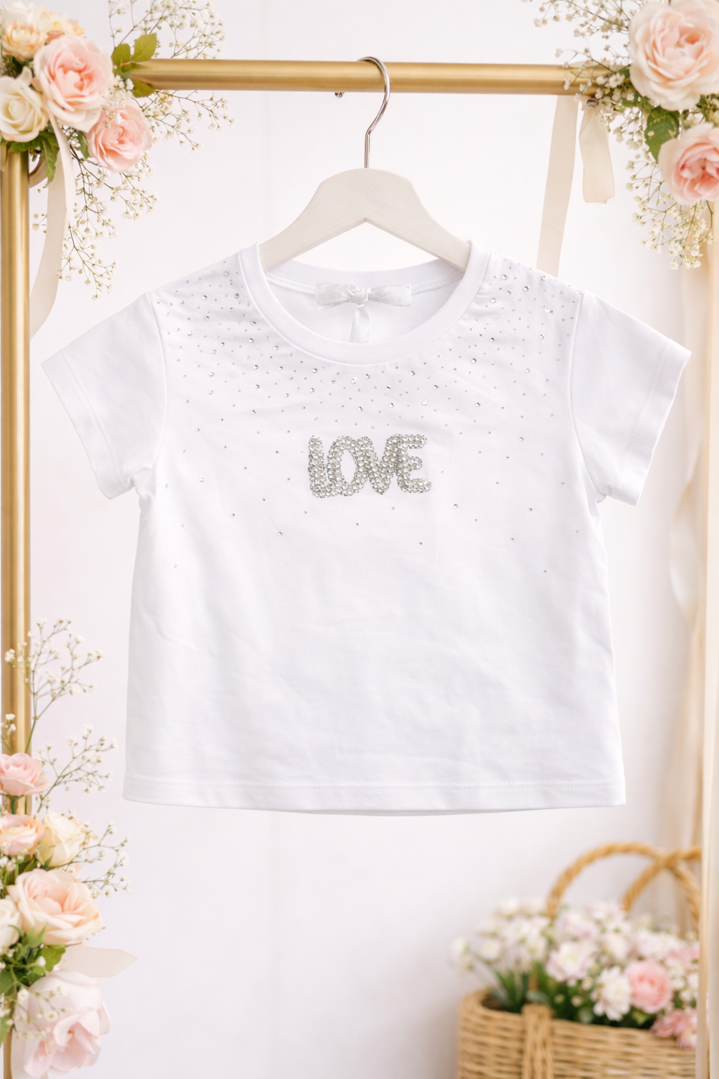 T-shirt Love Brillantini bimba Immagine principale del prodotto