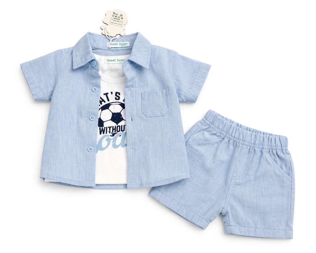 Cordinato 3PZ Baby Azzurro Art 1205