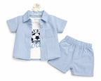 Cordinato 3PZ Baby Azzurro Art 1205