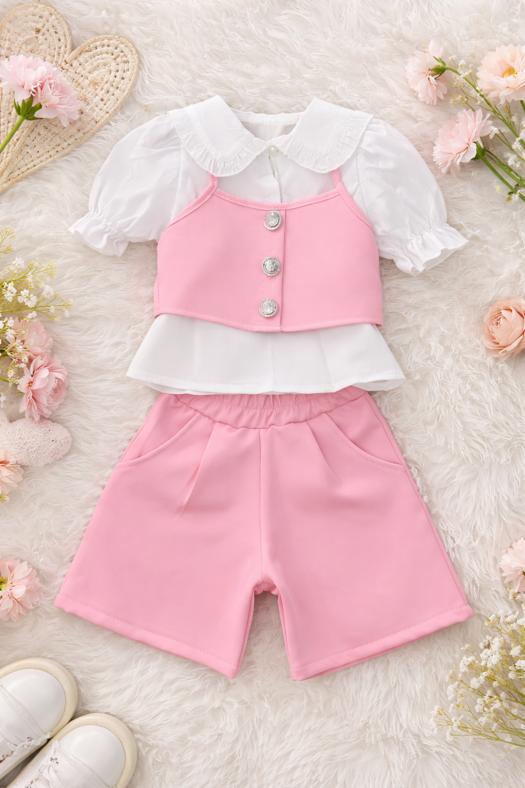 Coccole Rosa a 3 Pezzi Art 0625