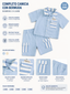 Set Casual Original Azzurro 6844