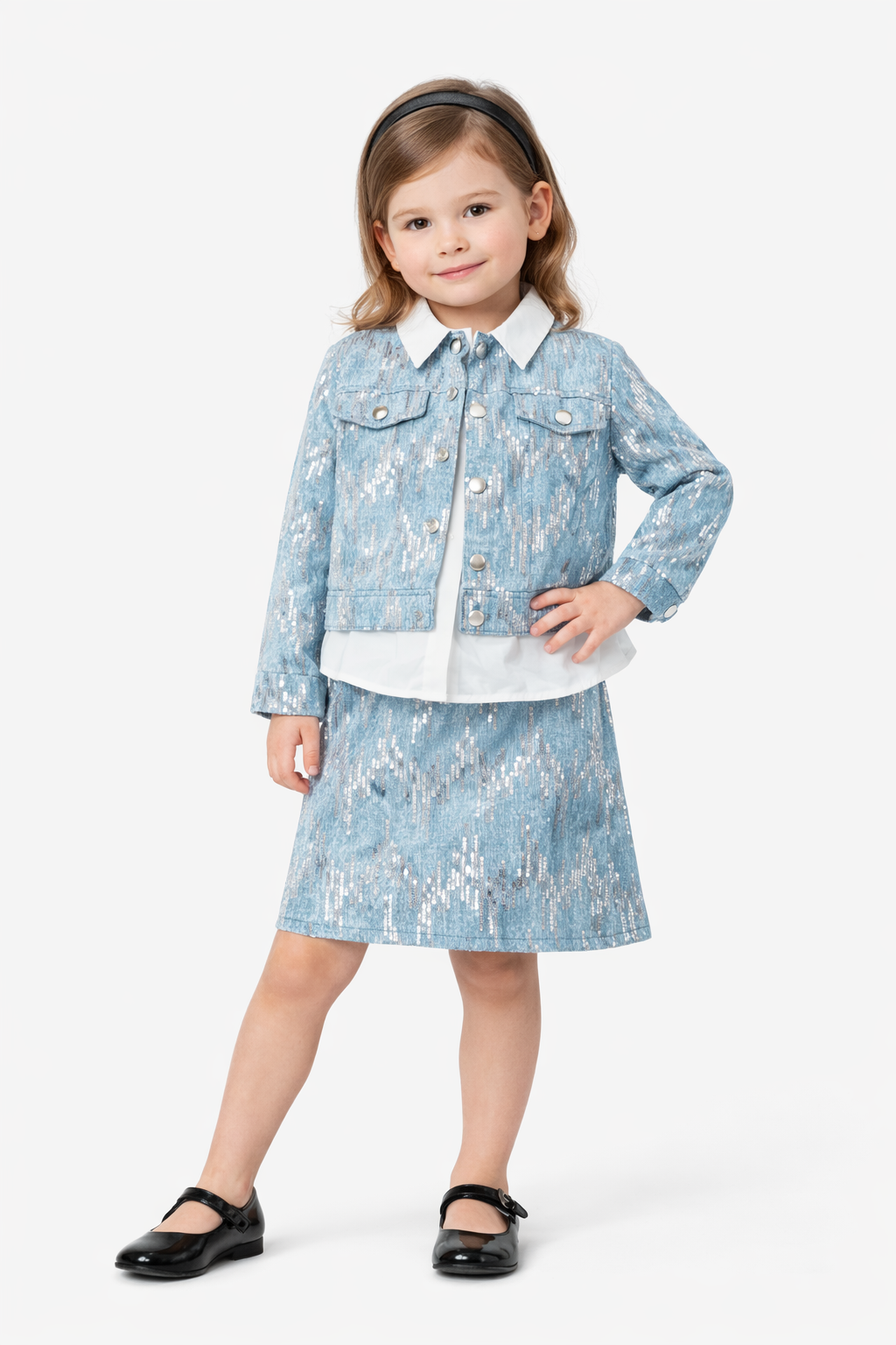 Cordinato in Denim a 2 Pezzi