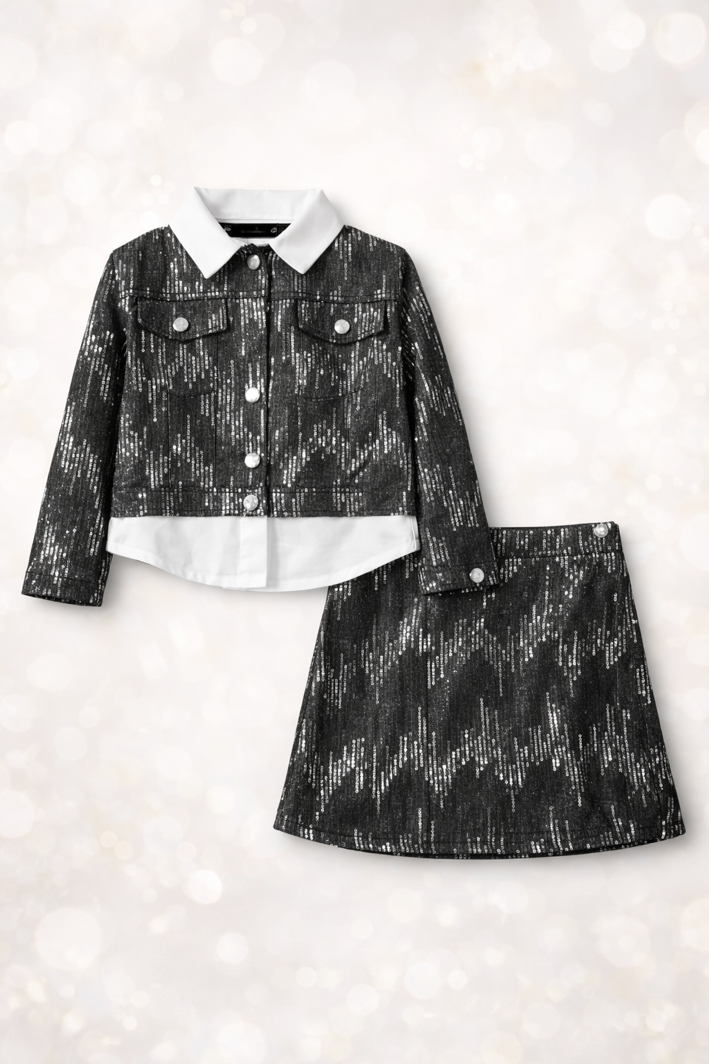 Cordinato in Denim a 2 Pezzi