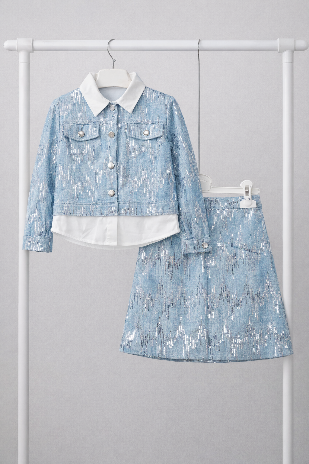 Cordinato in Denim a 2 Pezzi
