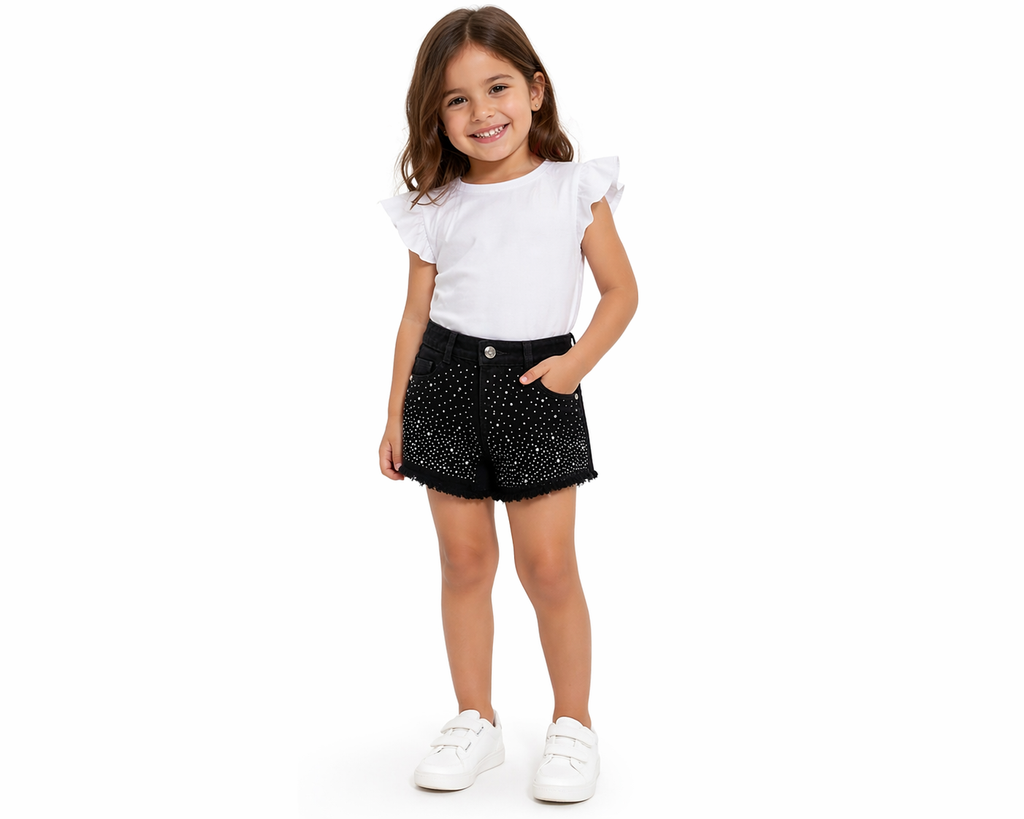 Shorts Black Brillanti Art 1103